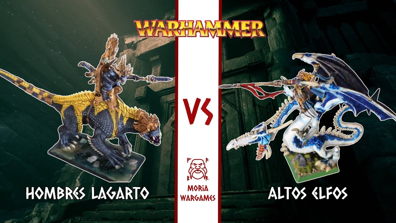 Hombres Lagarto vs Altos Elfos | Warhammer Fantasy 6a con MDNR | 2000p Batalla Campal