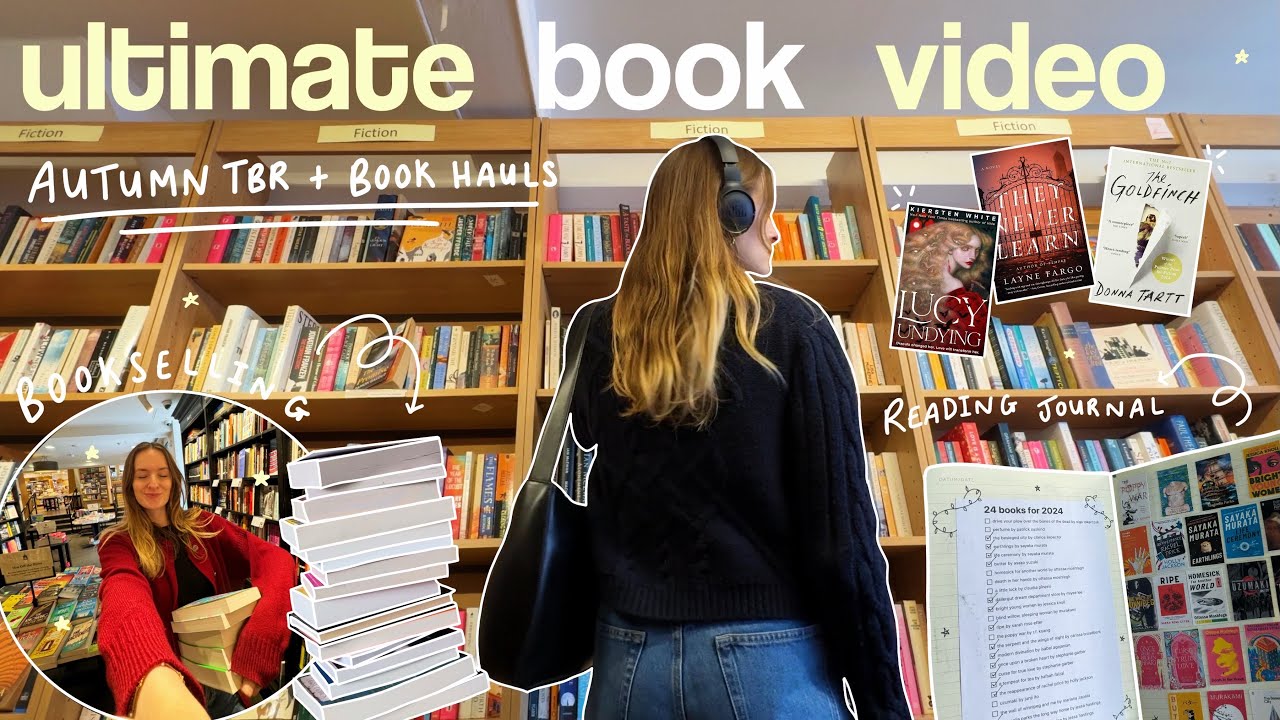 the ULTIMATE book video | book shopping, autumn tbr, reading journal + book unboxing