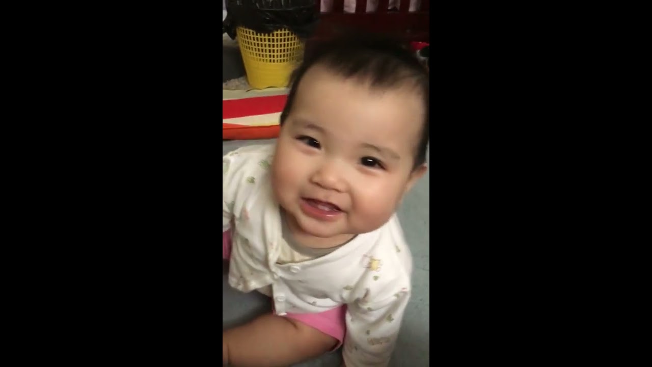 8 months old baby talking