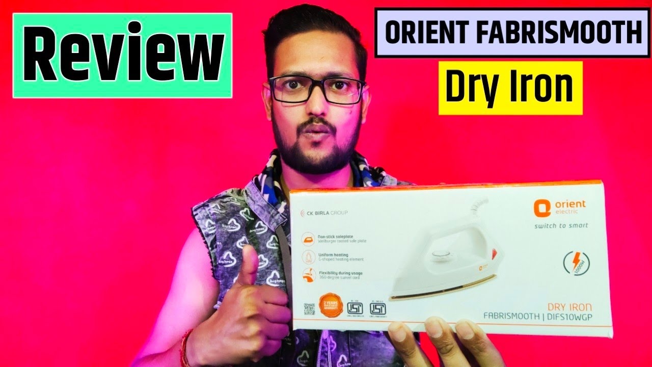 Orient Fabrismooth DIFS10WGP Dry Iron Unboxing & Review | Orient Iron 1000 Watt