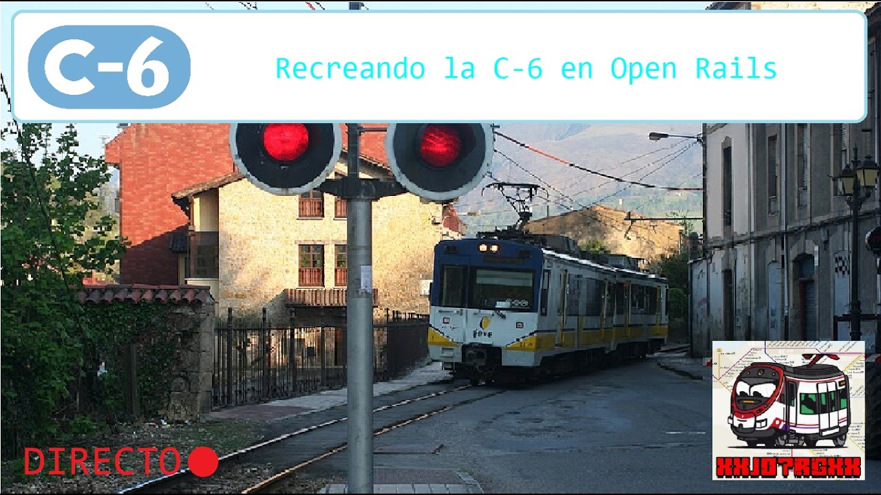 (Parte 2) Recreando la C-6 de Cercanías Asturias en Open Rails en directo