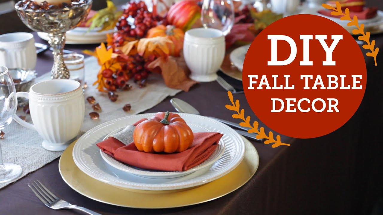 DIY Thanksgiving and Fall Table Decorations | BalsaCircle.com