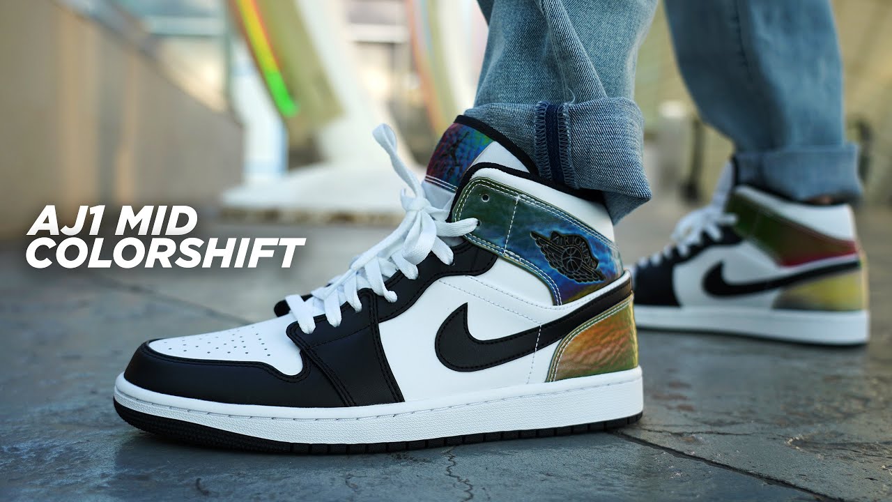 COLOR CHANGING Jordan 1s?! Air Jordan 1 Mid SE Color Shift REVIEW