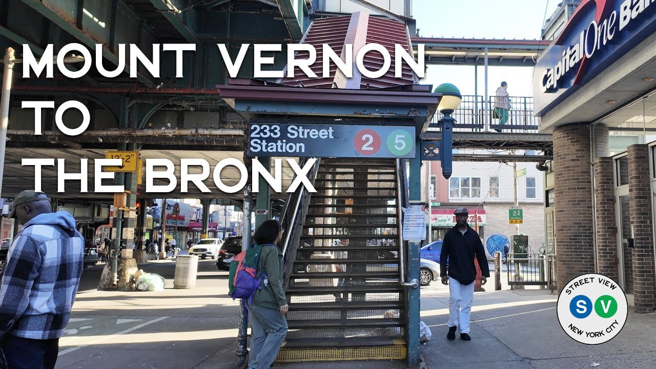 Mount Vernon To The Bronx Afternoon Walk | New York | 4K HD | 2024
