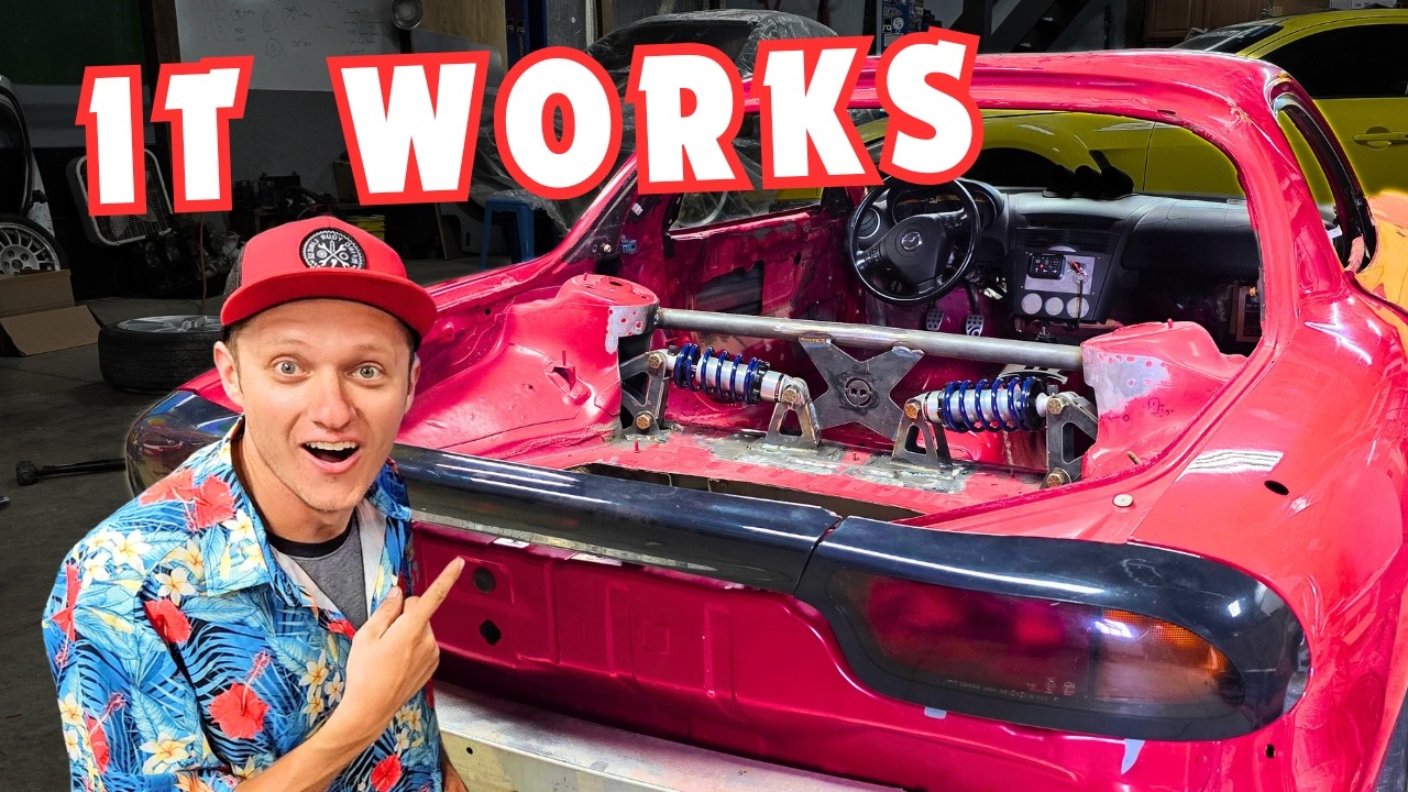 MY $10,000 FD RX7 Has Leveled UP - Cantilever Suspension DONE!