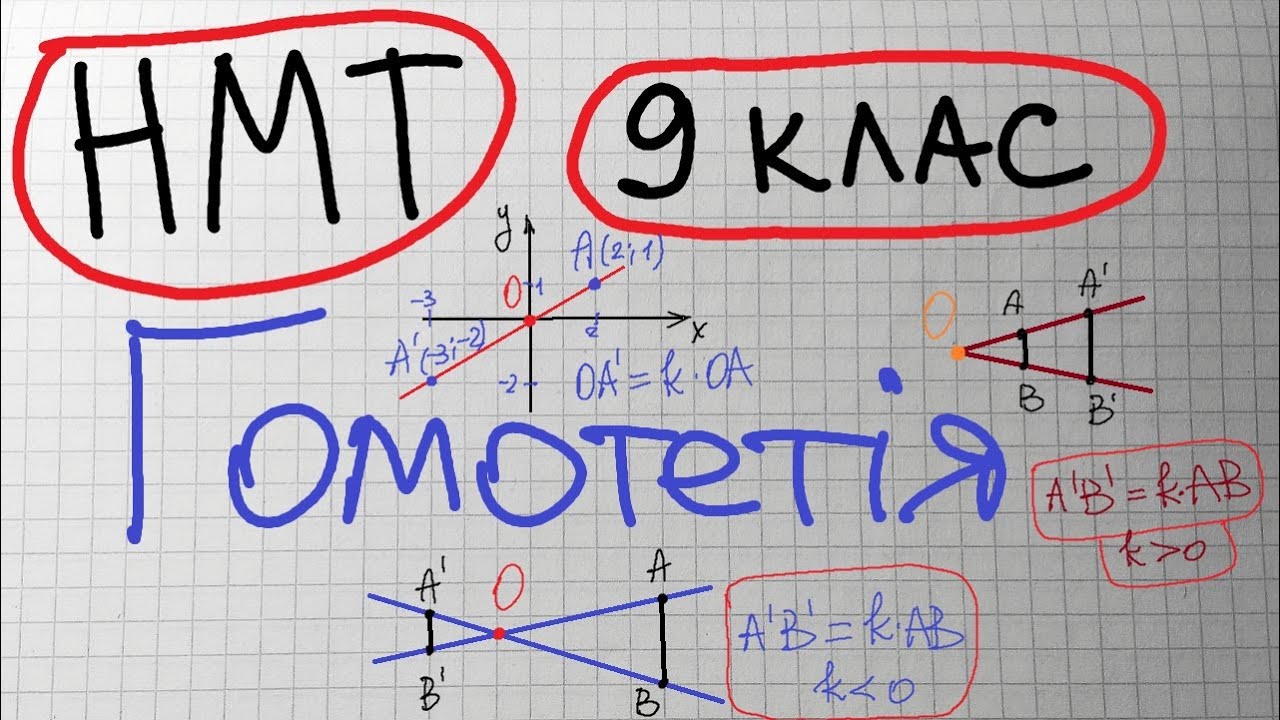 НМТ. 9 кл. Гомотетія
