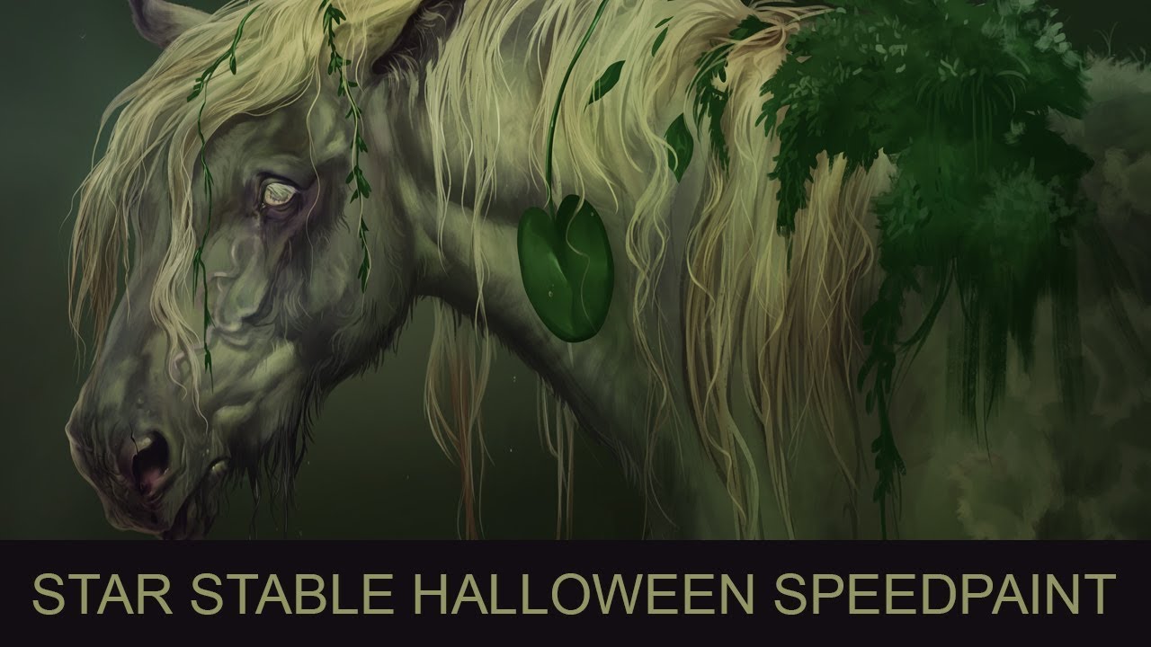 Star stable speedpaint Halloween horse by Fisky