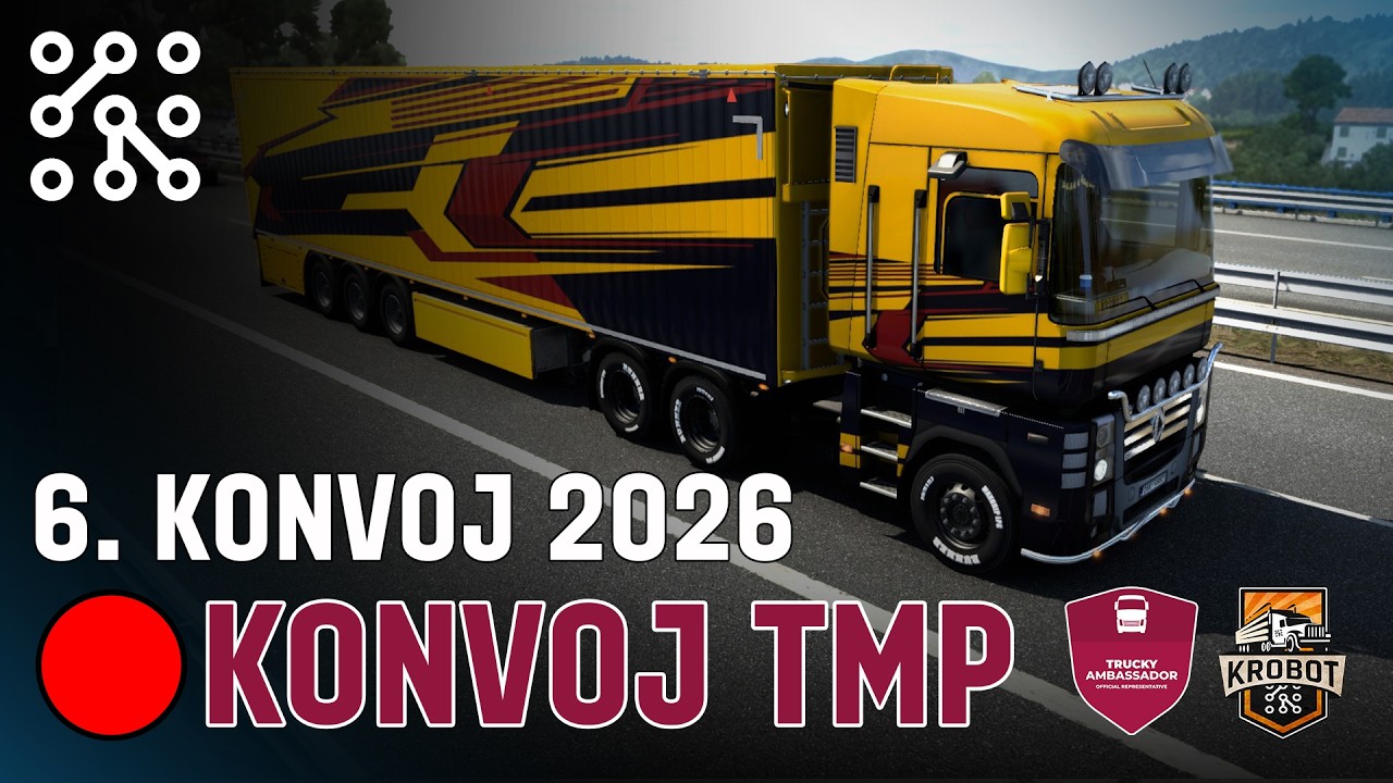 LIVE STREAM -  6. TMP KONVOJ  | EURO TRUCK SIMULATOR 2 CZ - ETS2