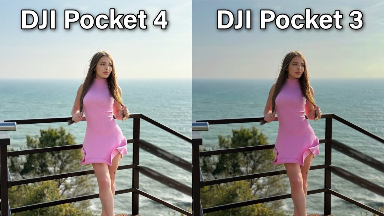 DJI Pocket 4 Vs DJI Pocket 3 Camera Test Comparison 