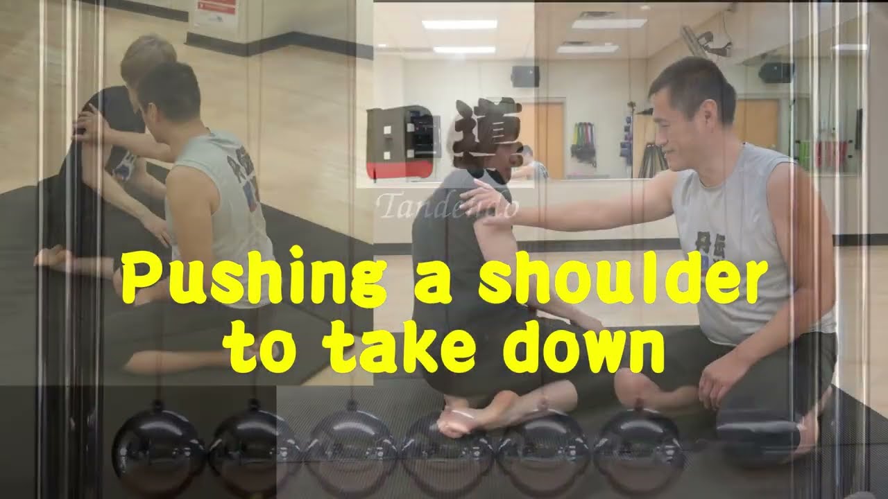 Tandendo Push shoulder to take down an opponent