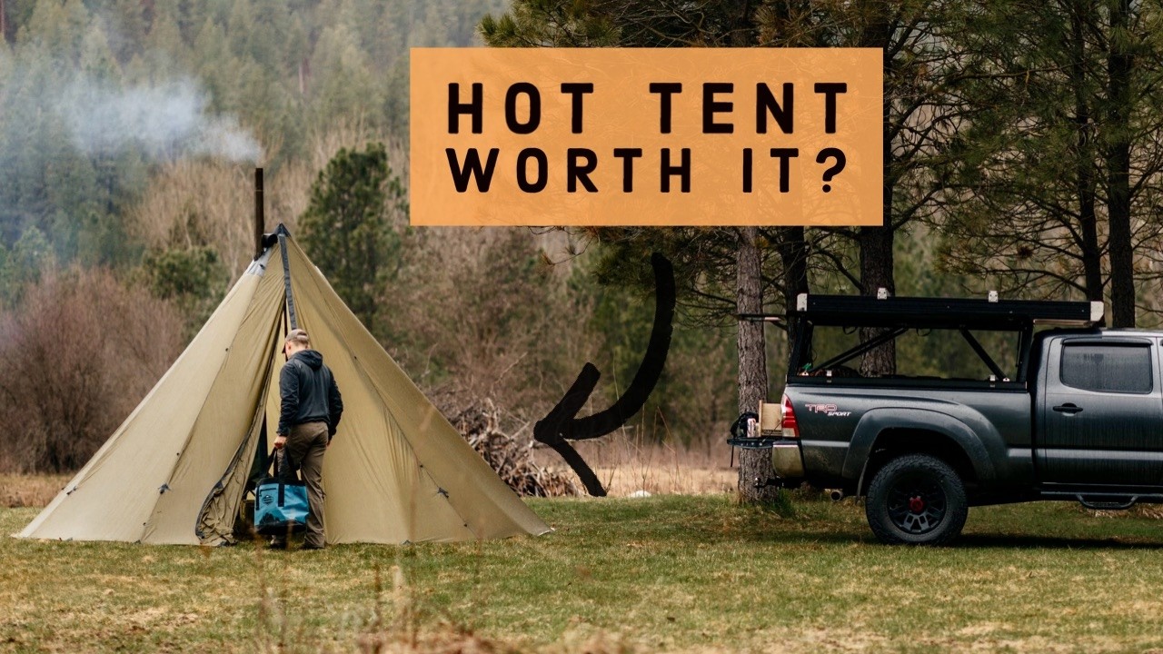 HOT TENT Review after 1 Year Of Use: Ultimate Winter Camping Setup? (Seek Outside Tipi Tent + Stove)