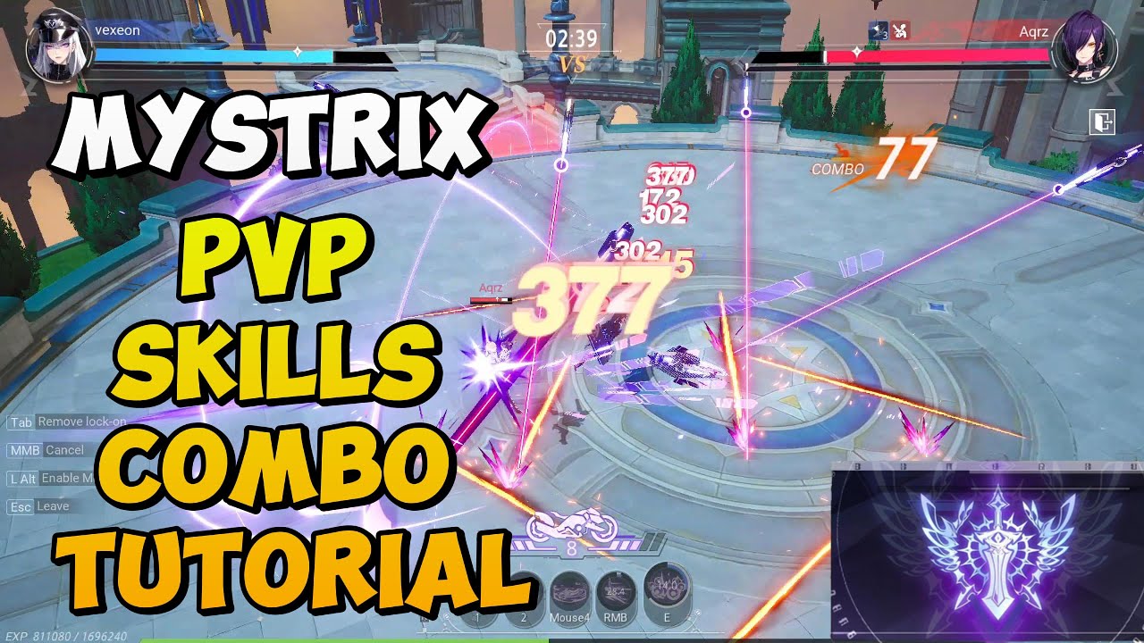how to used mystrix skills combo gameplay pvp rank crystal of atlan tips
