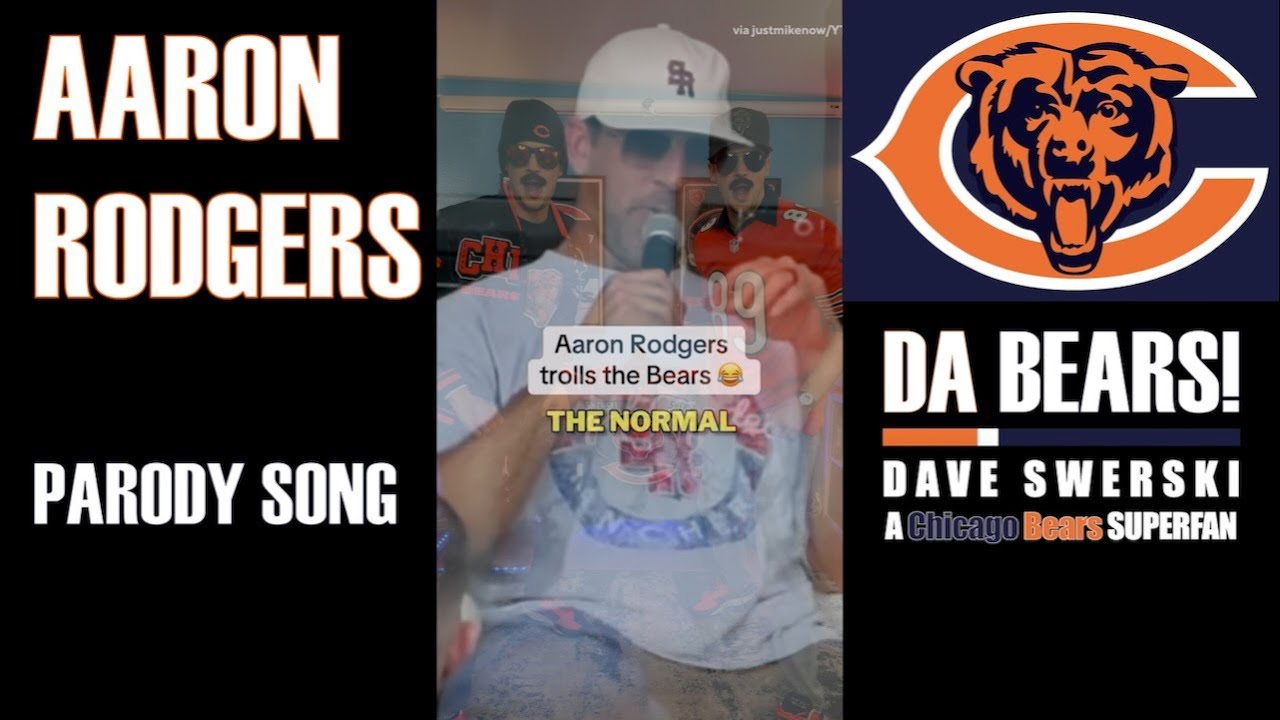Aaron Rodgers diss track? Ok. 😏 a Chicago Bears SUPERFAN Parody Song 🎬🕺🏻🐻⬇️