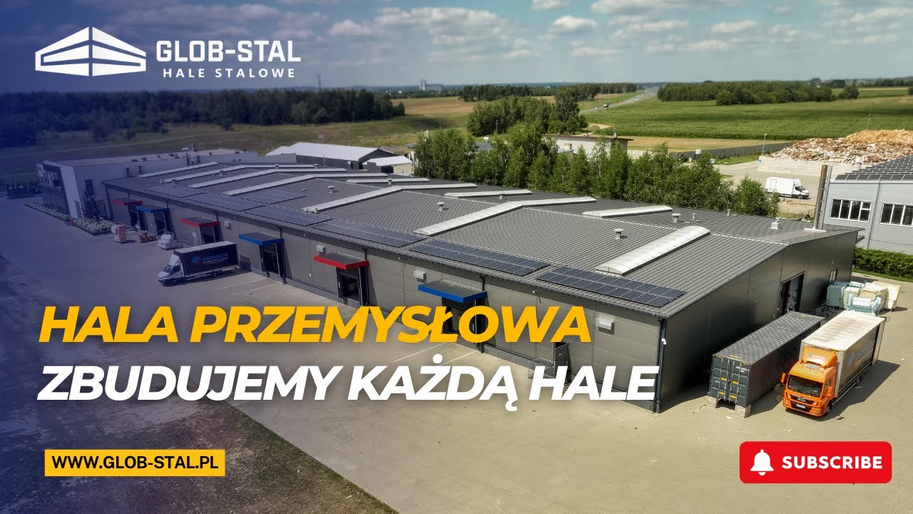Hala Stalowa 3500 m2 - Jankowy. GLOB-STAL Hale Stalowe