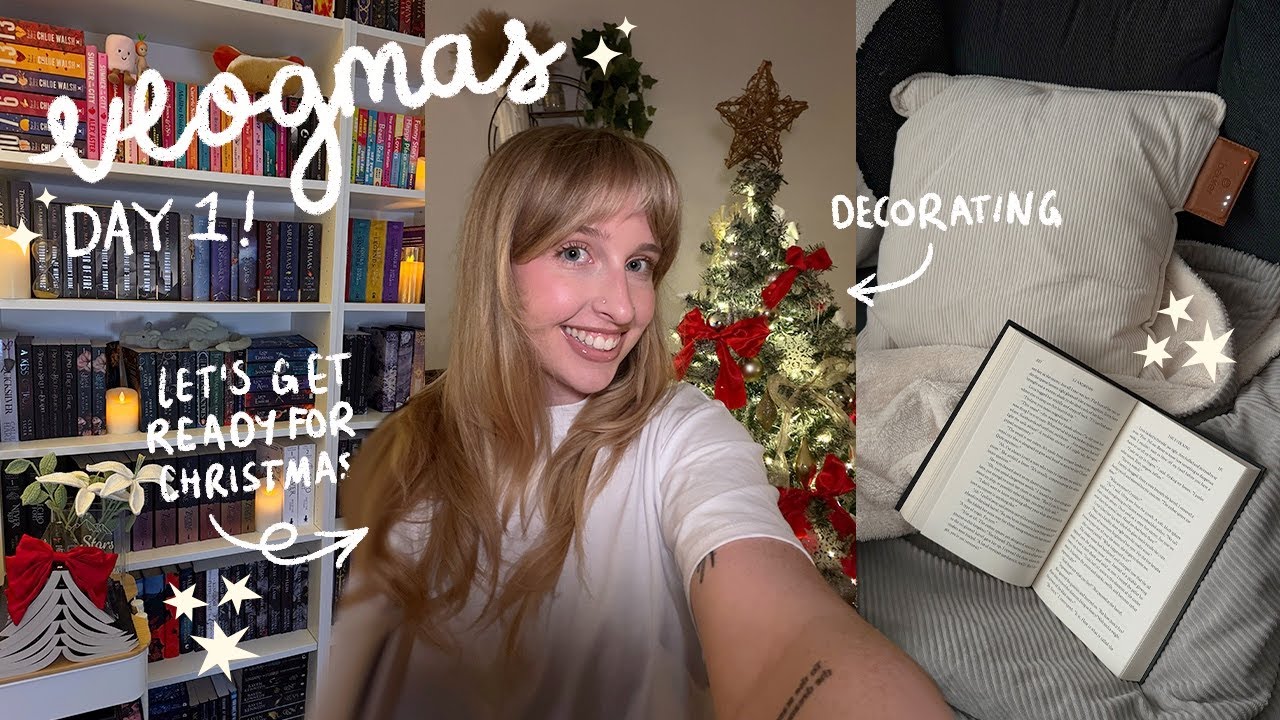 Первый день Vlogmas 🎄📚 Давайте украшать дом к Рождеству! Bookmas, день 1 [vlogmas]