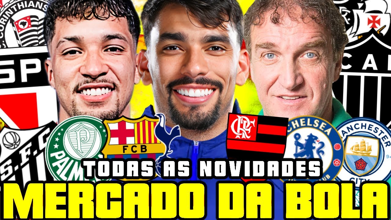 MERCADO DA BOLA: BOMBA! PAQUETA na mira de gigantes - CUCA DEMITIDO -MARCOS LEONADOR NO SÃO PAULO?