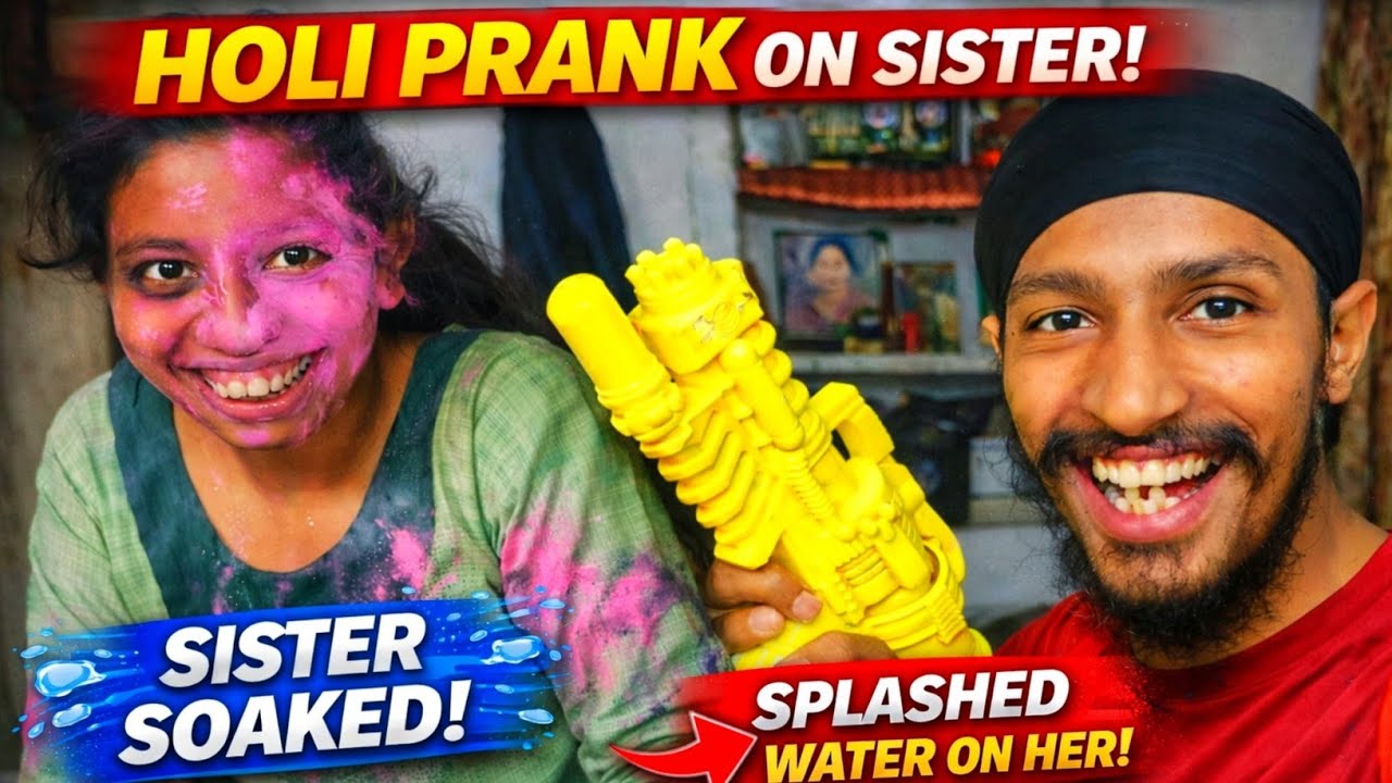 Holi Prank On My Sister 😱 | Holi Prank Kar Diya 😂