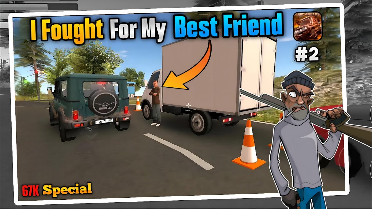 😱I Fought For My Best Friend In Russia Car Driver UAZ Hunter||Russian Car Driver UAZ Hunter Gameplay