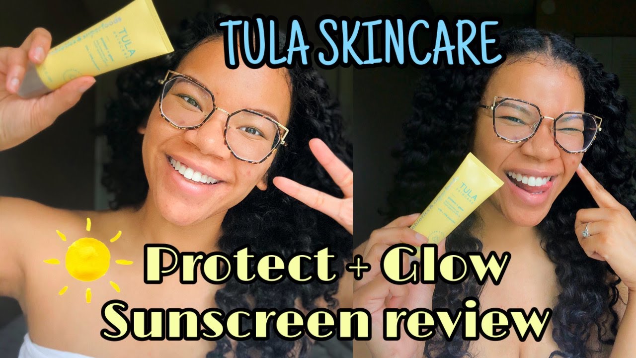 Tula Skincare Protect + Glow SPF 30 Sunscreen Review | Dark Skin Friendly | No White Cast