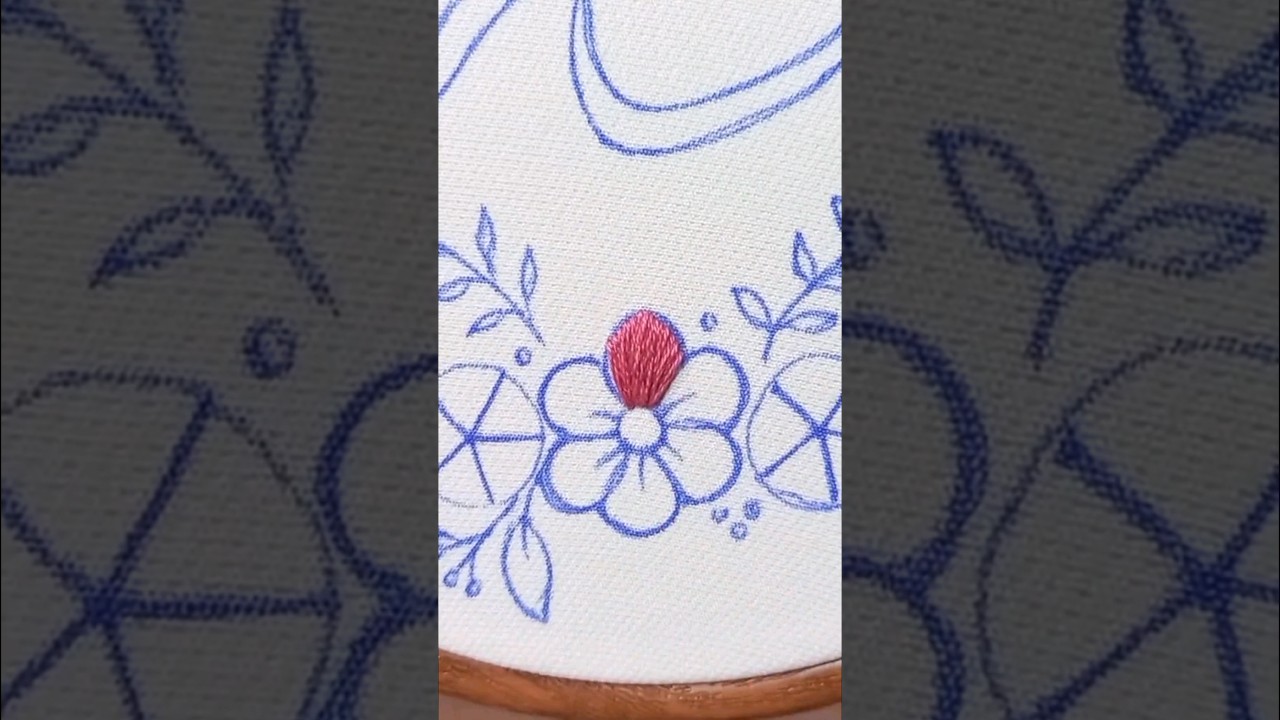bordado com ponto cheio #bordado #bordadolivre #embroideryart