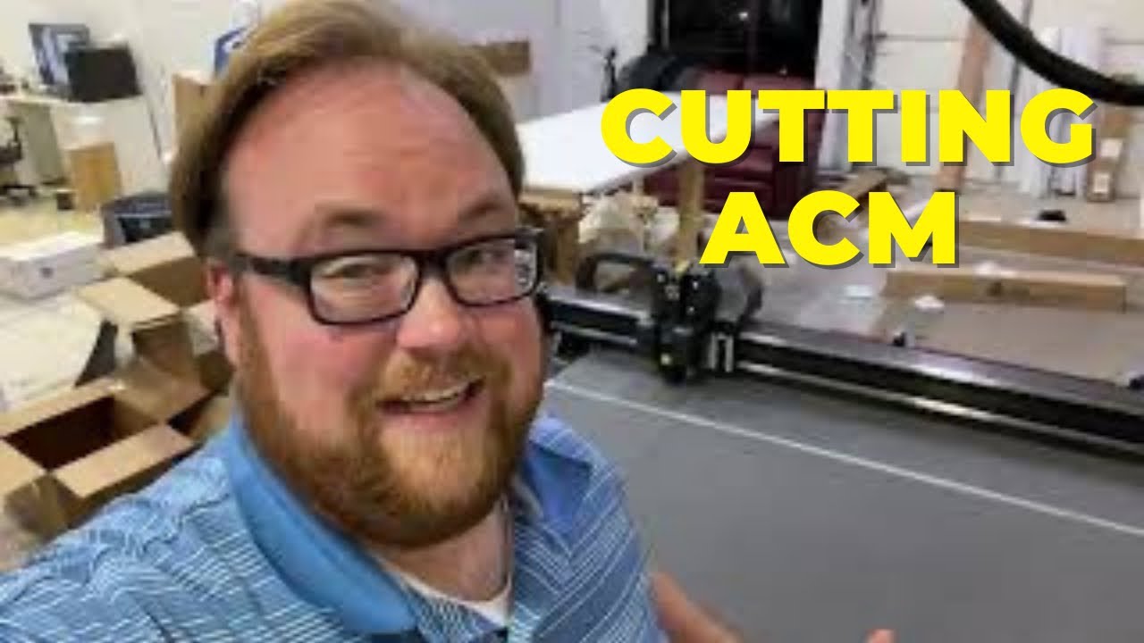 Cutting ACM on the summa f1612 flatbed - with pricing