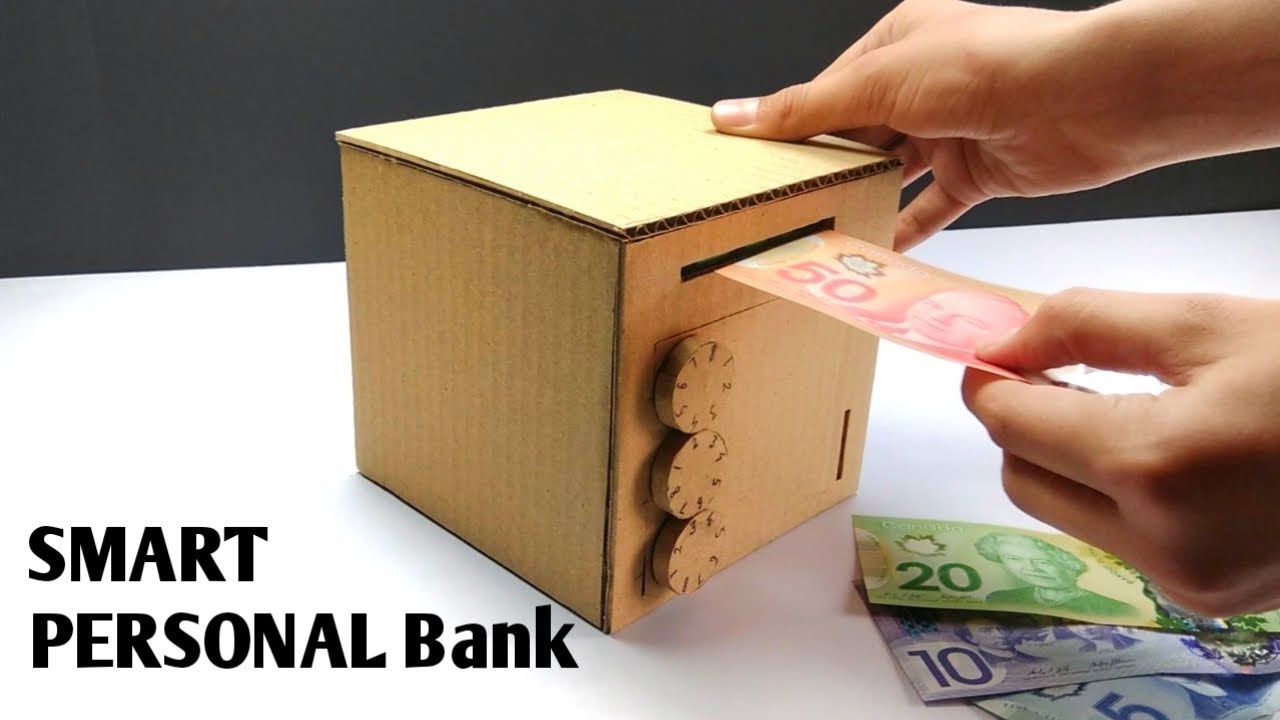 How to make Personal Smart Bank Saving Cash and Coin