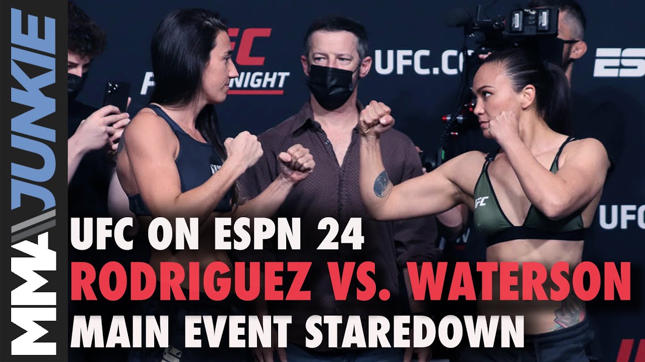 Marina Rodriguez vs. Michelle Waterson faceoff | UFC on ESPN 24 staredown