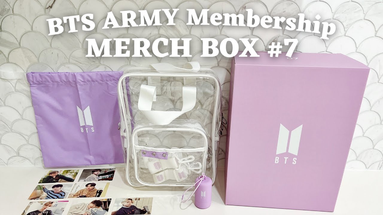 BTS MERCH BOX #7 | ARMY Membership Merch Pack | UNBOXING ASMR [4K]