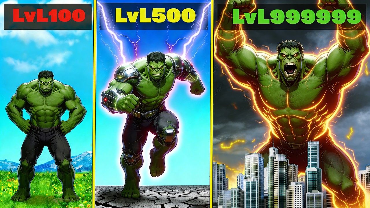 Upgrading LEVEL 1 HULK to Strongest in gta 5