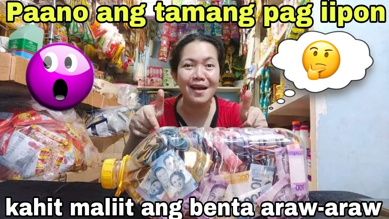 TIPS and IDEA:Paano ako mag ipon kahit maliit ang kinikita ko sa Tindahan(#104)by:Judelyn Sarayan