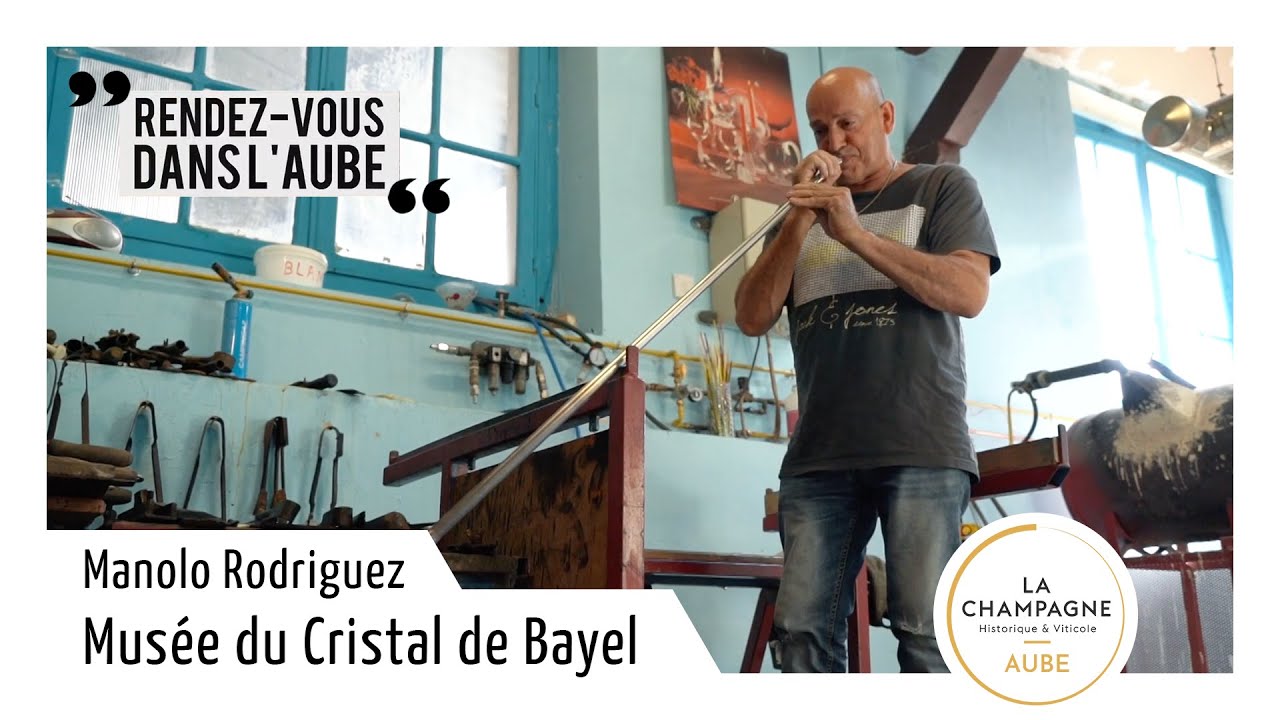 "Rendez-vous dans l'Aube" avec Manolo Rodrigues, maître verrier au Musée du cristal de Bayel