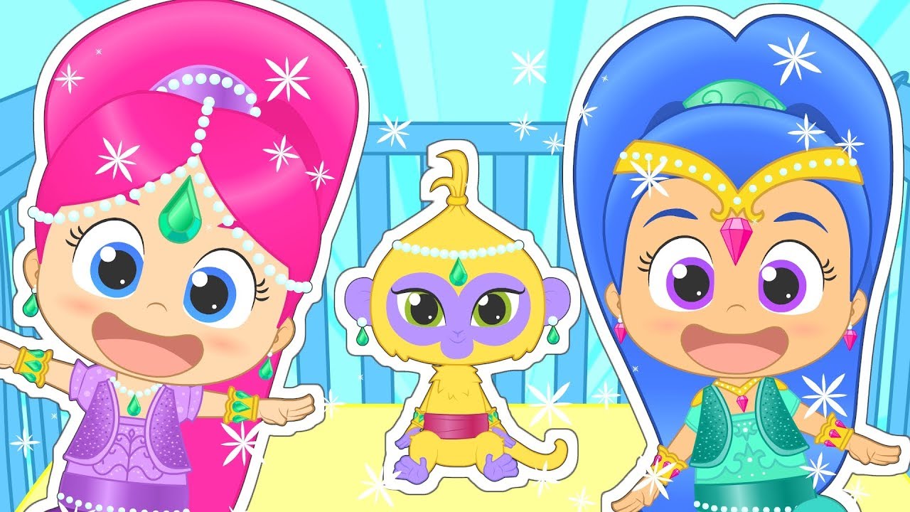 FIVE LITTLE BABIES with SHIMMER and SHINE | Nursery Rhymes for Toddlers