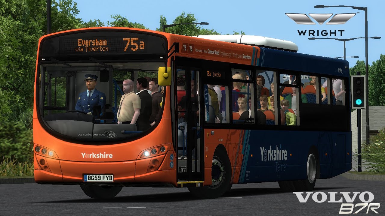 [OMSI 2] Yorkshire Counties Route 75A to Eversham Station | BG59FYB (YTD 75A)