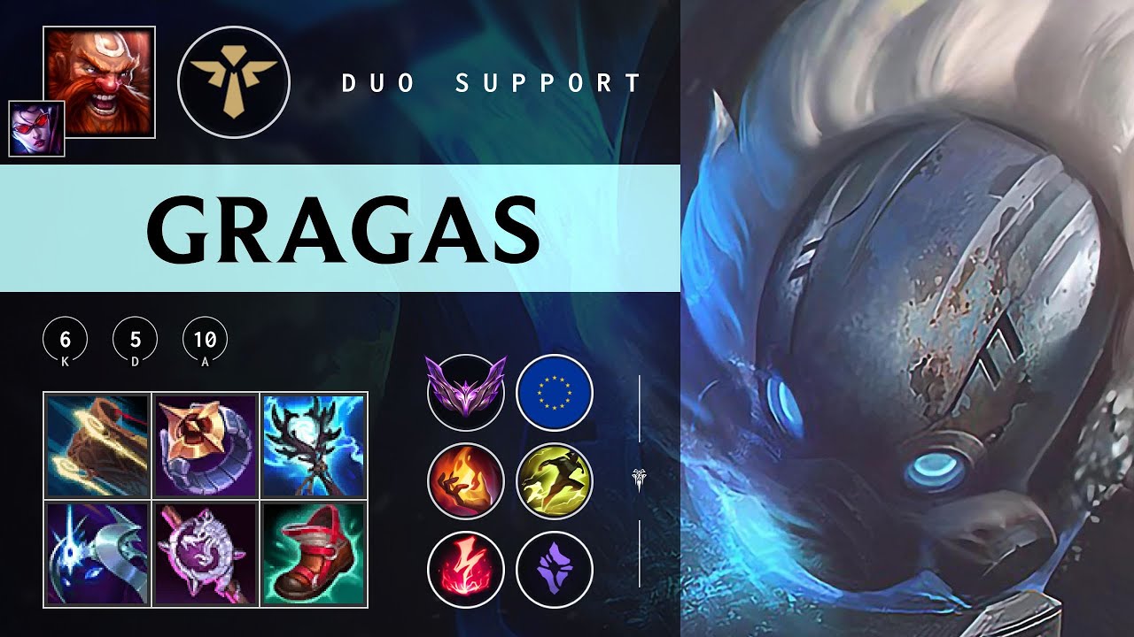 Gragas Support vs Blitzcrank - EUW Master Patch 25.24