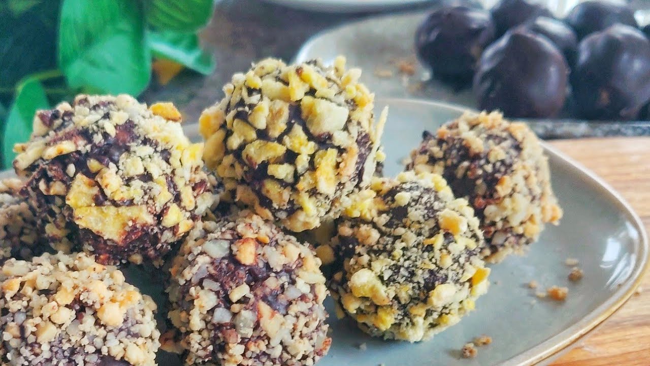 免烤箱❗用燕麦和香蕉做健康好吃小零食  | No Bake Oat Chocolate Snacks, Easy and Healthy