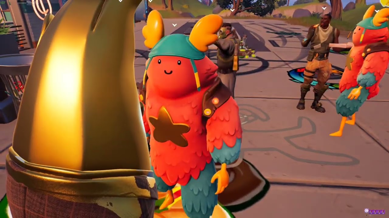 Default Skin Pretends To Not Have Any Rare Emotes And Gets Revenge In Party Royale