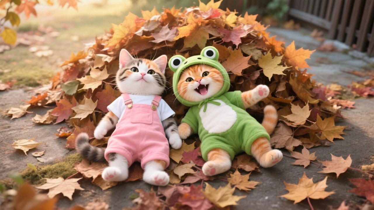 Рыжая кошечка и уютный осенний день Мико 🐾🍁