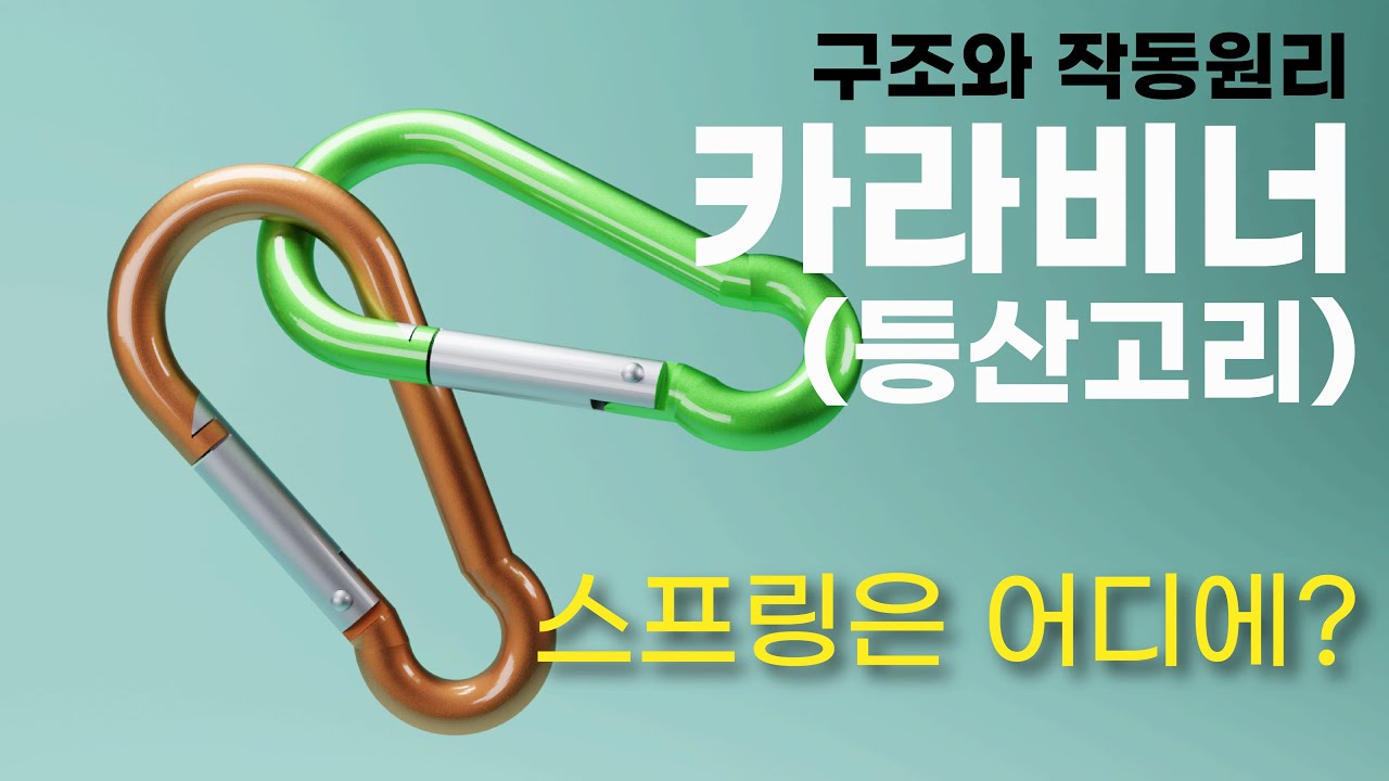 카라비너(등산고리)의 구조와 작동 원리