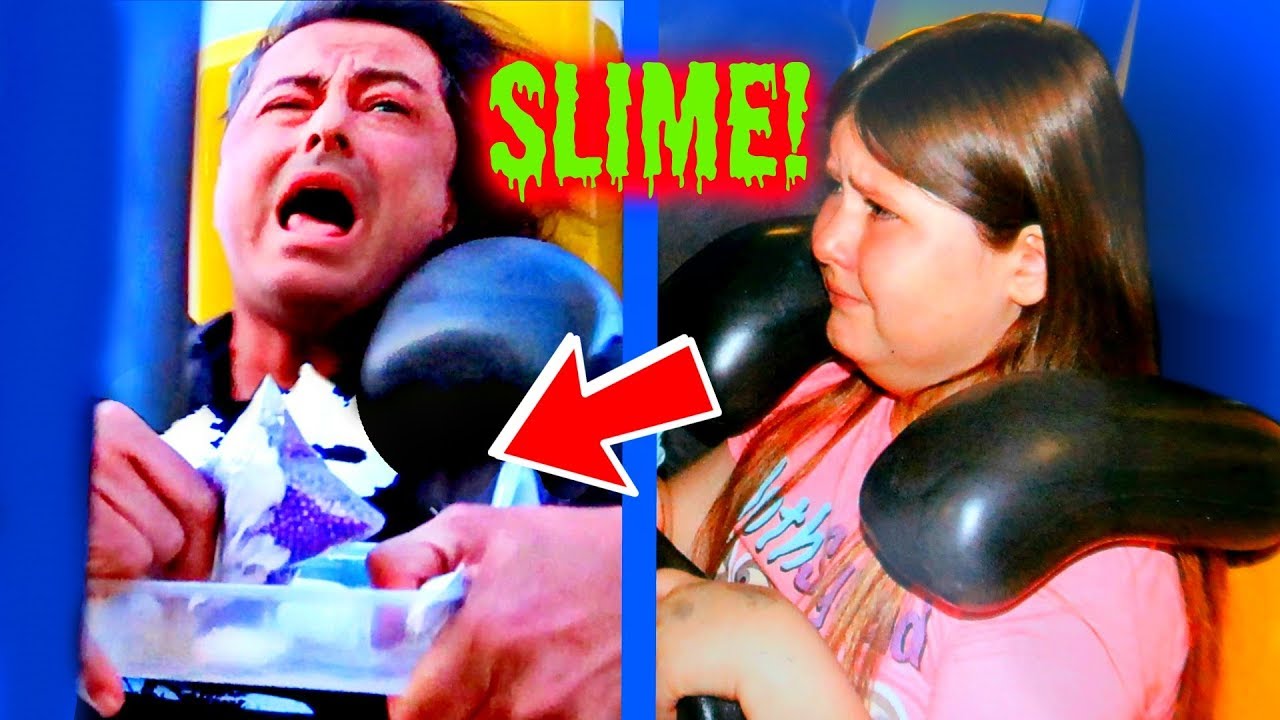 MAKING SLIME ON A ROLLER COASTER! OMG!