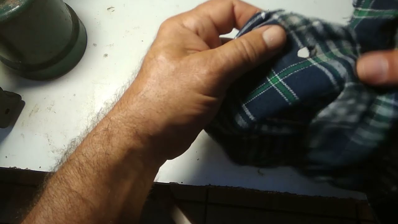 How to make perfectly round holes in any fabric for no cost and in seconds - say for grommet holes