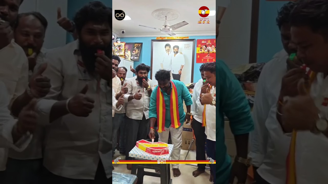 Whistle Cake Cutting Celebration🔥| Thalapathy Vijay | TVK | Aadhav Arjuna | Vote For Whistle 2026