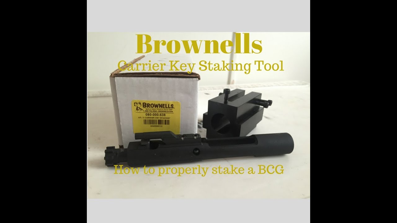 Properly Staking a BCG Gas Key / Brownells Carrier Key Tool