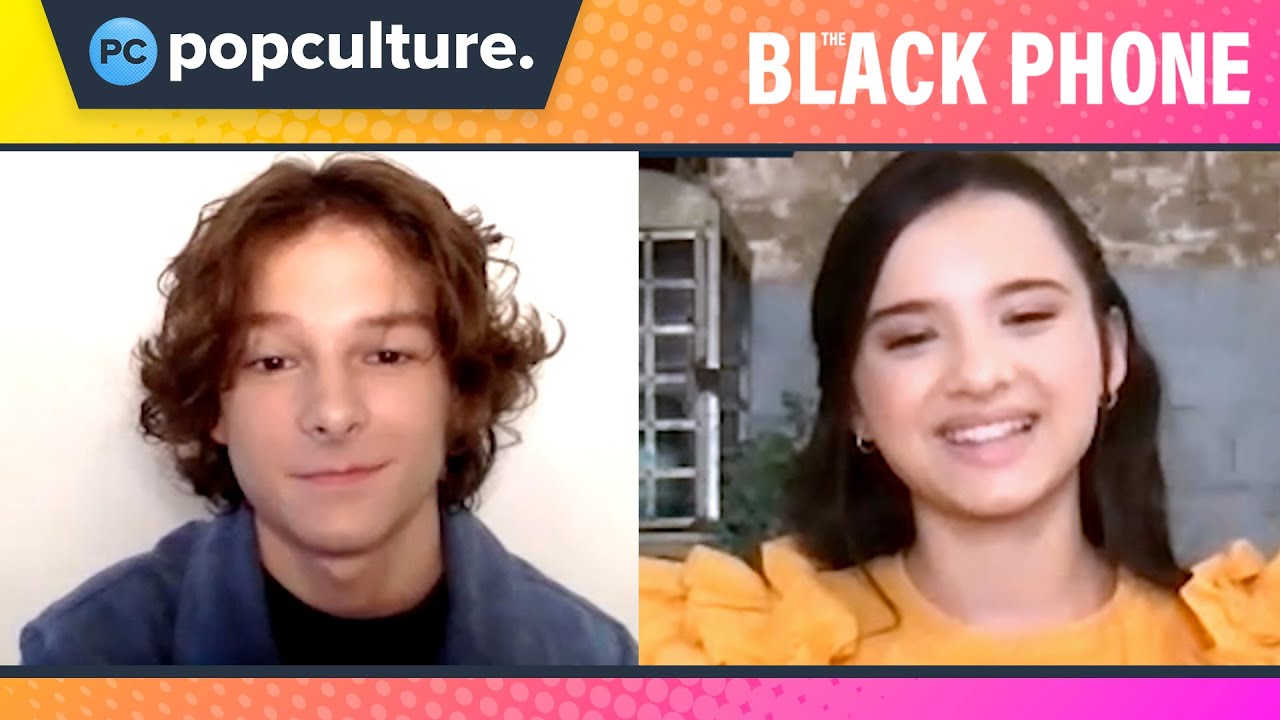 The Black Phone | Mason Thames and Madeleine McGraw Talk TERRIFYING Horror-Thriller