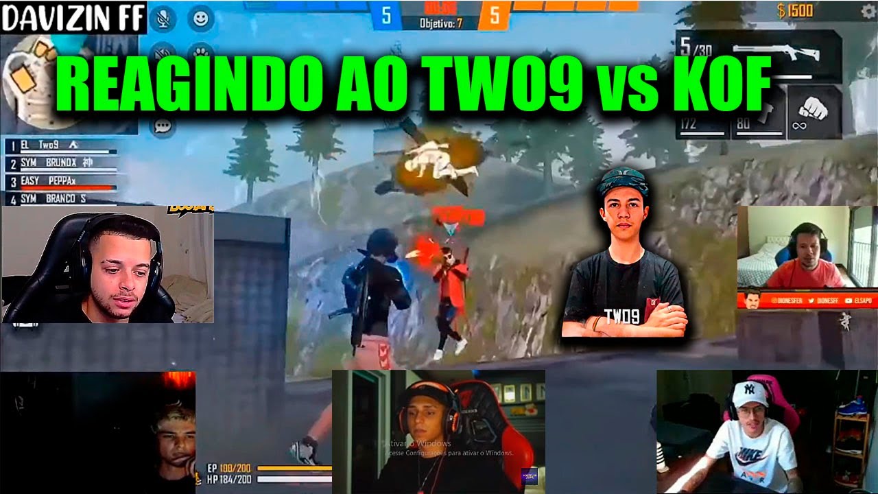 YOUTUBERS REAGINDO AS MELHORES JOGADAS DO TWO9!