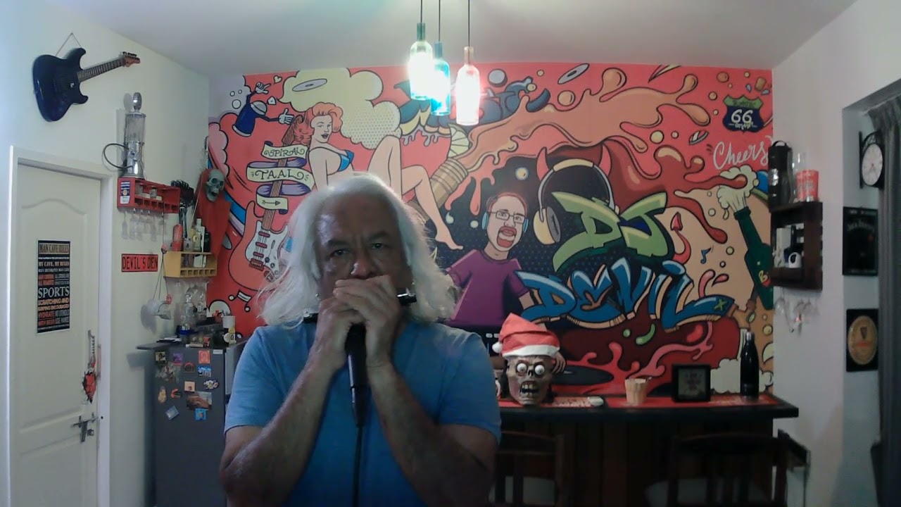 Knocking On Heaven's Door- #karaoke #harmonica #harmonicaplayer #coversinger  #homestudio