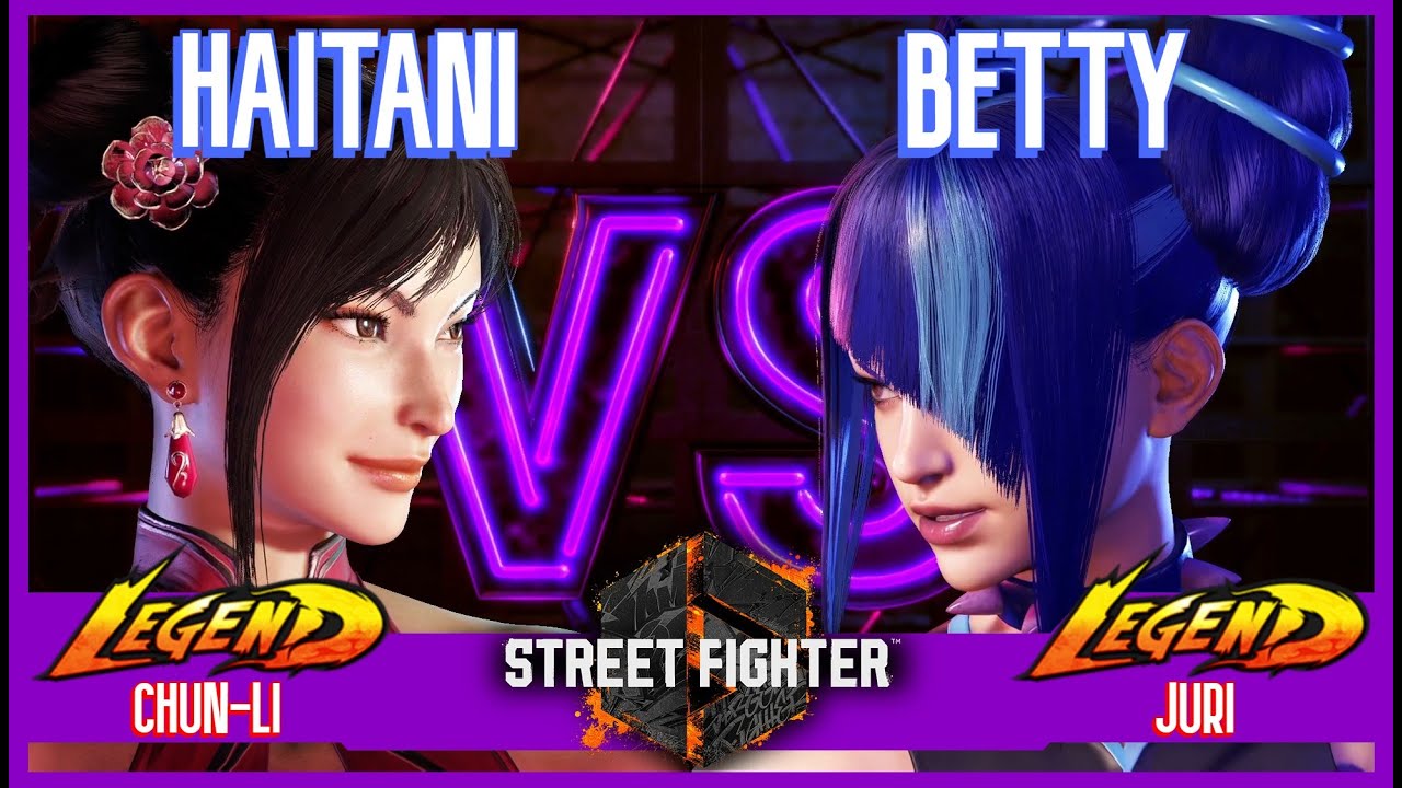 SF6 Match ♦ HAITANI (Chun-Li SUMMER OUTFIT) vs BETTY (Juri) ♦ High level matches