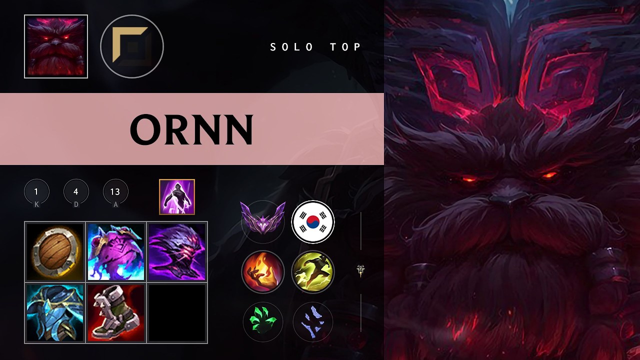Ornn Top vs Cassiopeia - KR Master Patch 26.10