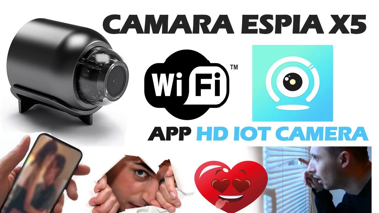 Mini Camara Wifi Espia X5 Configuración App HDIOTCAMERA