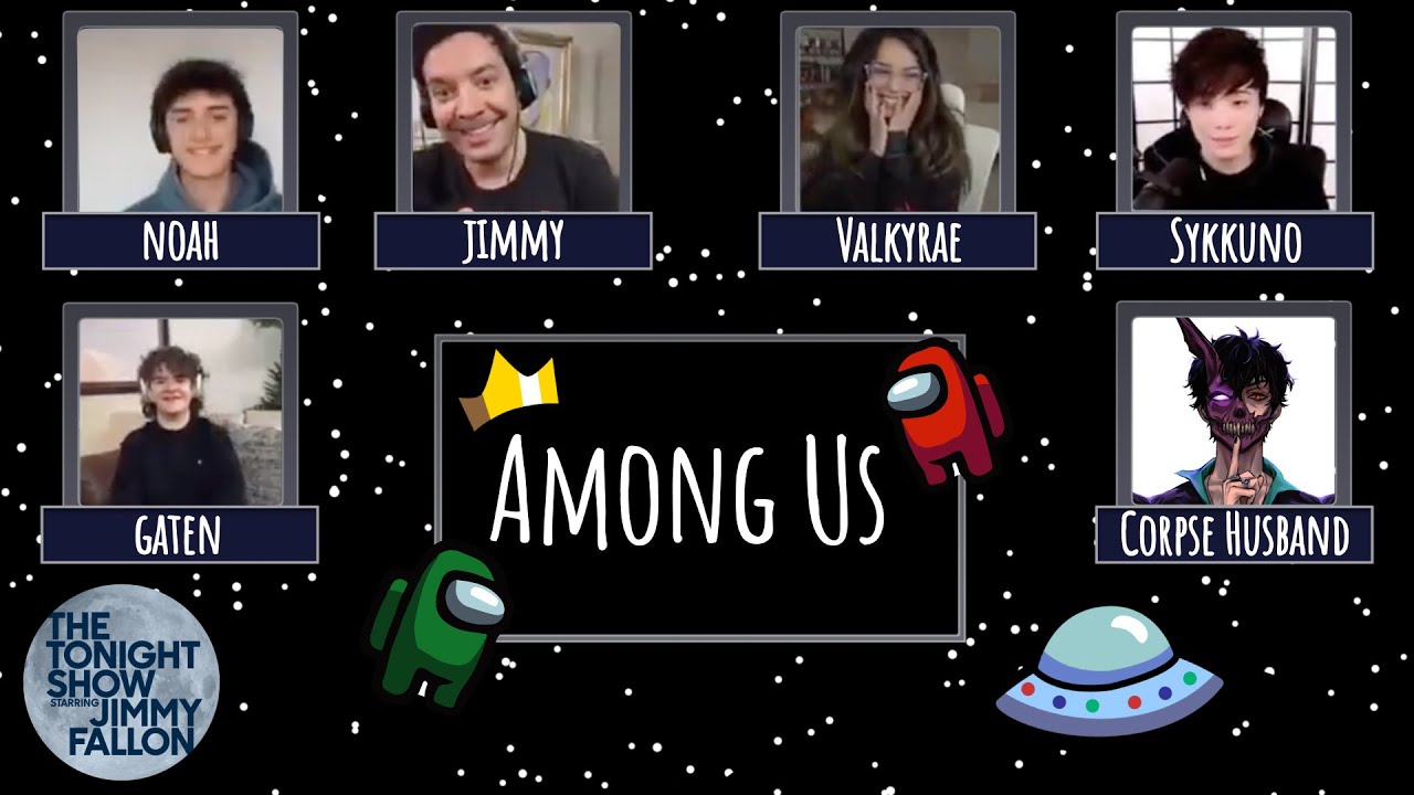 Jimmy Plays Among Us with Gaten Matarazzo, Valkyrae, Sykkuno, Corpse Husband & More | Tonight Show