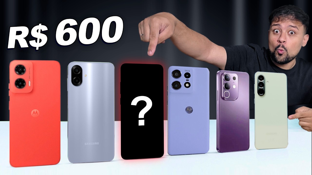 Melhores CELULARES at&eacute; R$600 de CADA MARCA em 2026!